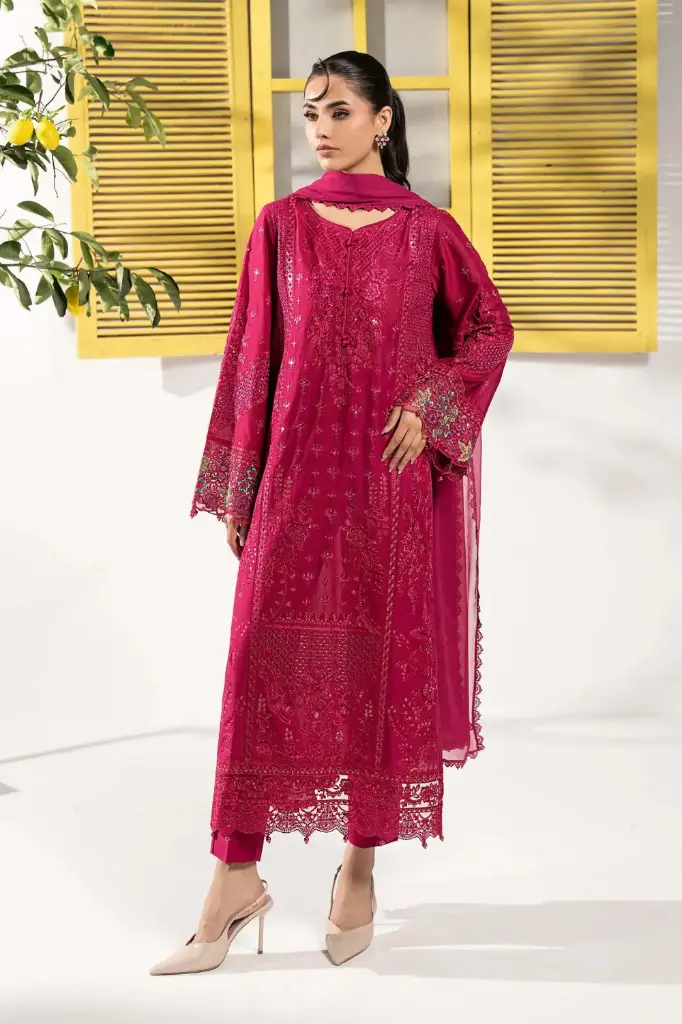 3 Piece Embroidered Lawn Suit 